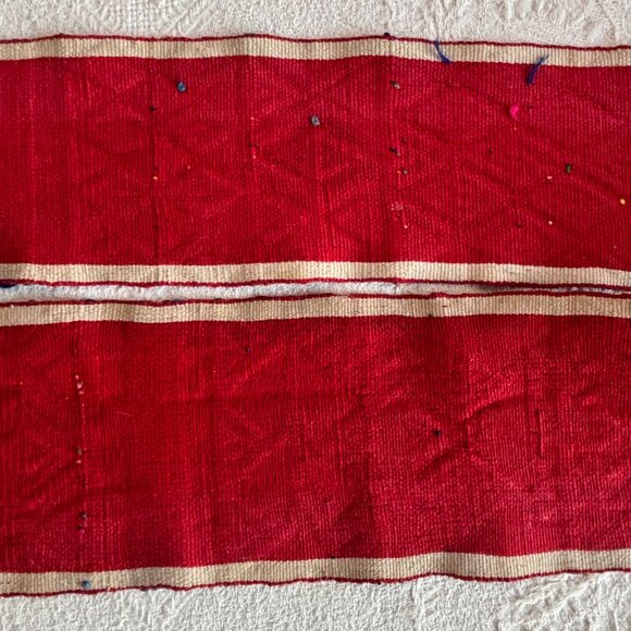 Vintage Guatemalan Cinta Hand Made Woven Head Hair Wrap with Tassels main image 12